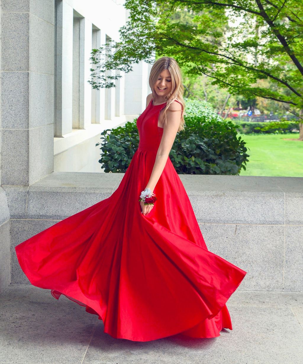 Aurelia Satin Slip Dress — Maison Femme — editorial fashion image 2