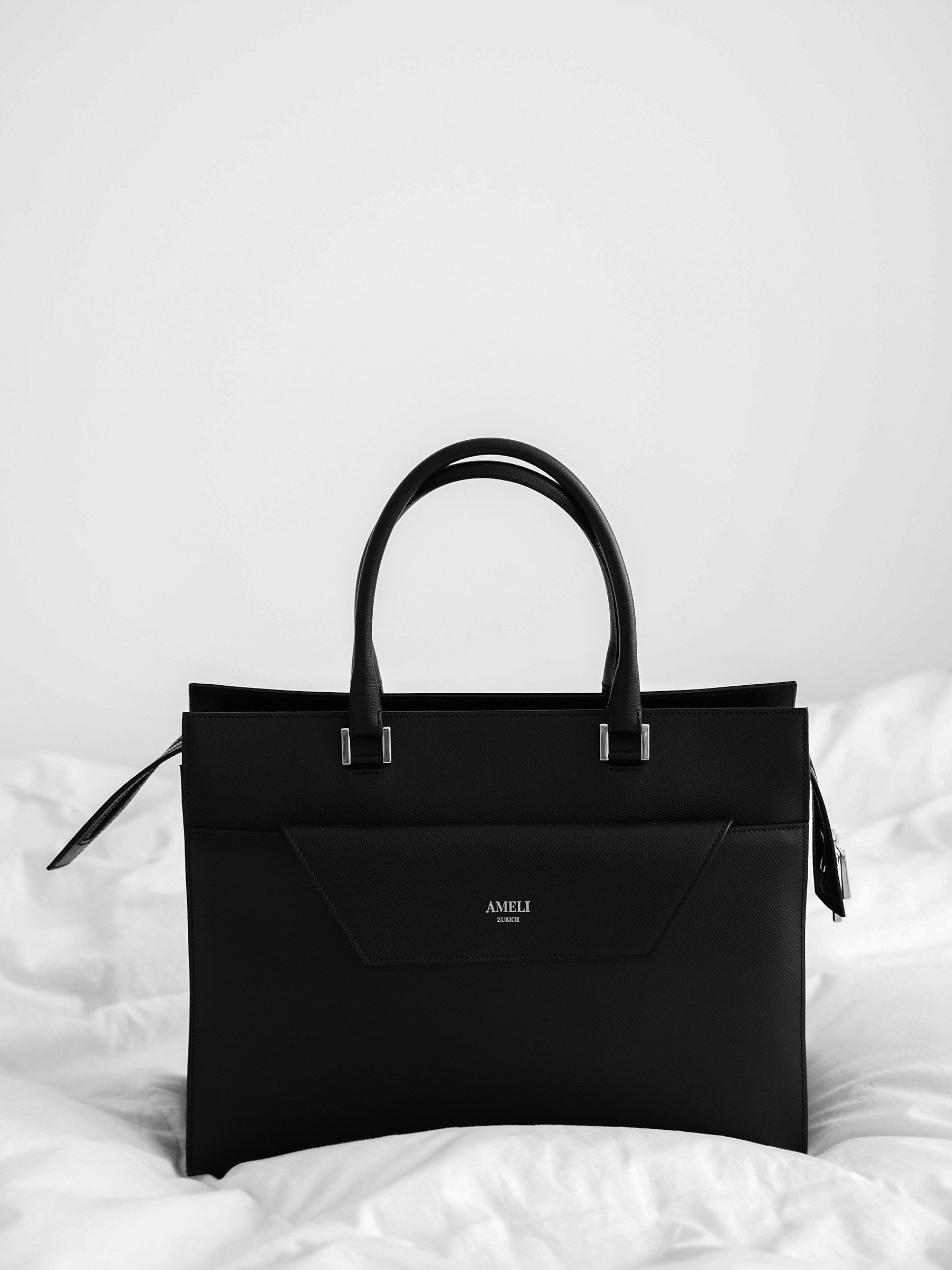 Sienna Soft Leather Bag — Maison Femme — editorial fashion image 2
