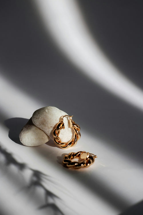 Arden Statement Earrings — Maison Femme — editorial fashion image 2
