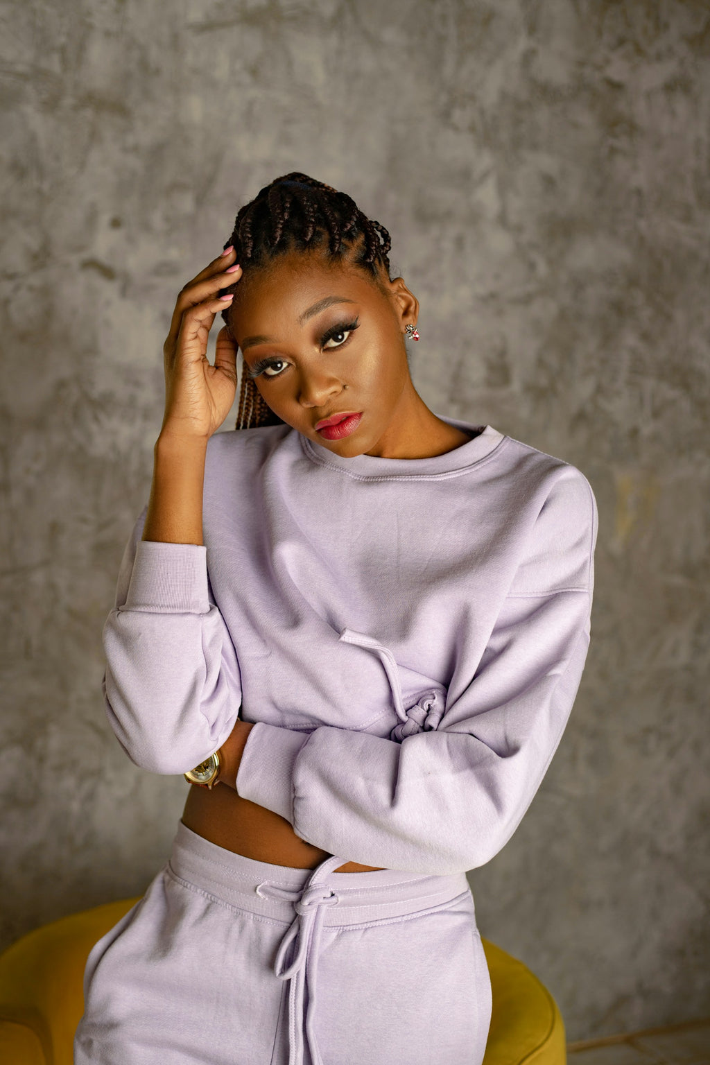 Mila Ribbed Lounge Set — Maison Femme — editorial fashion image 1